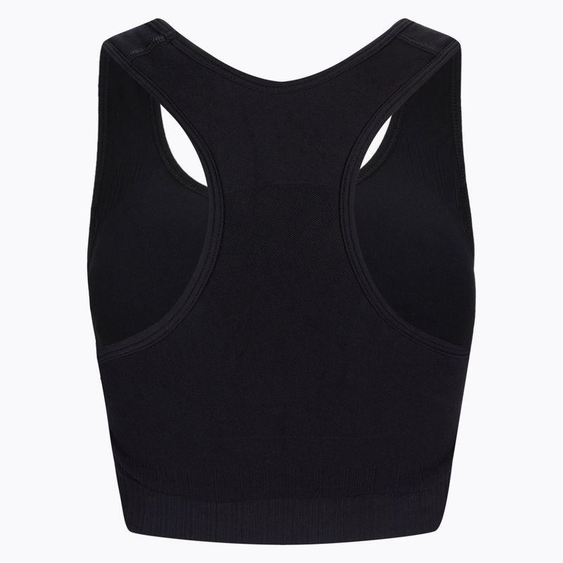 Női edzőmelltartó Gym Glamour push up mélyfekete 319 6