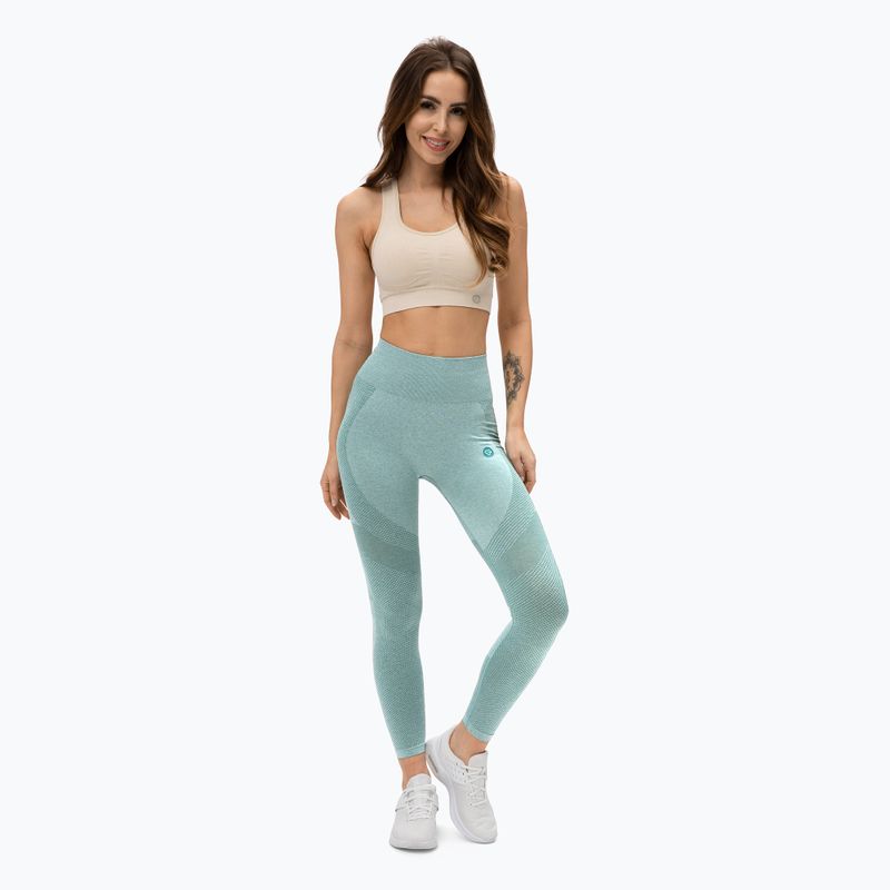 Női leggings Gym Glamour zöld fúziós zöld 337 2