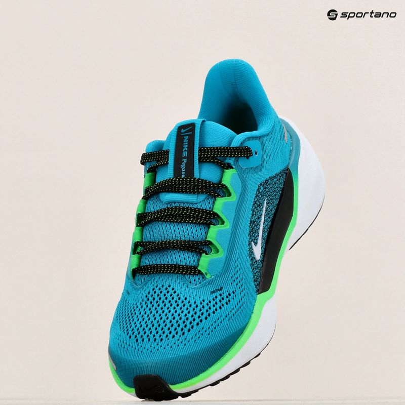 Nike Pegasus 41 aquamarine/fekete/zöld strike/foci szürke gyermek futócipő 9