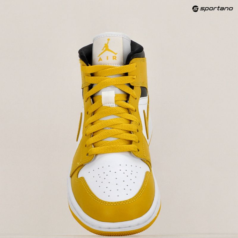 Női cipő Air Jordan 1 Mid white/black/vivid sulfur 9