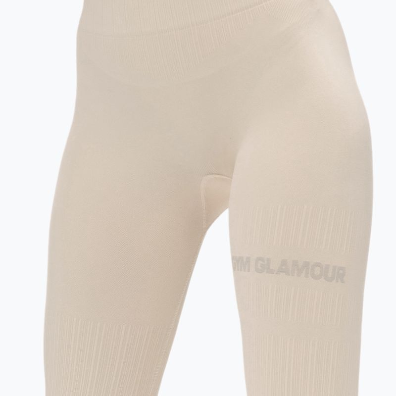 Női leggings Gym Glamour push up krém bézs 375 4