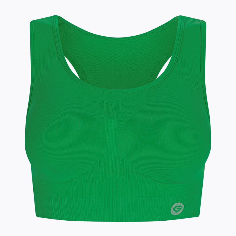 Női edzőmelltartó Gym Glamour push up dzsungel zöld 376 5