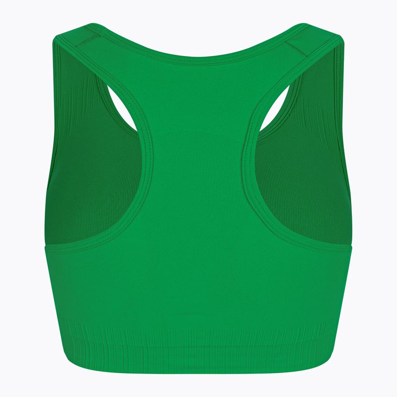 Női edzőmelltartó Gym Glamour push up dzsungel zöld 376 6
