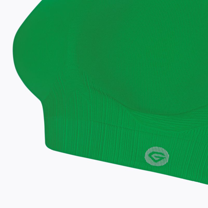 Női edzőmelltartó Gym Glamour push up dzsungel zöld 376 7