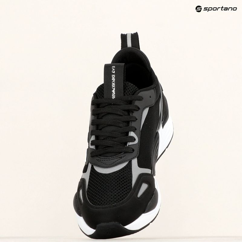 EA7 Emporio Armani Ace Runner fekete/ezüst cipő 10