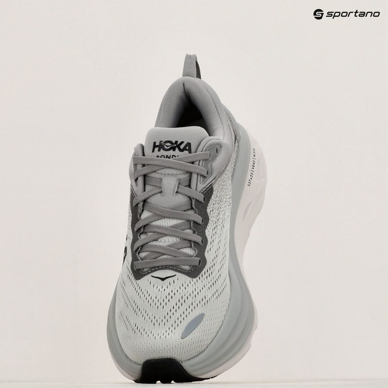 HOKA Bondi 8 sharkskin/harbor mist férfi futócipő 9