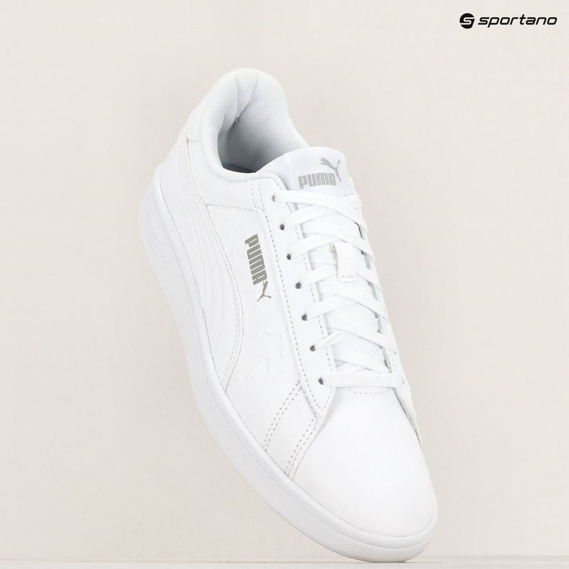 PUMA Smash 3.0 Superlogo cipő puma fehér/füstös szürke 9