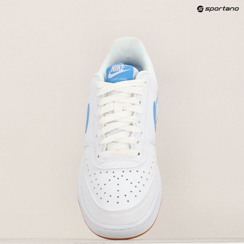 Férfi Nike Court Vision Low fehér/rágósárga/egyetemi kék cipő 9