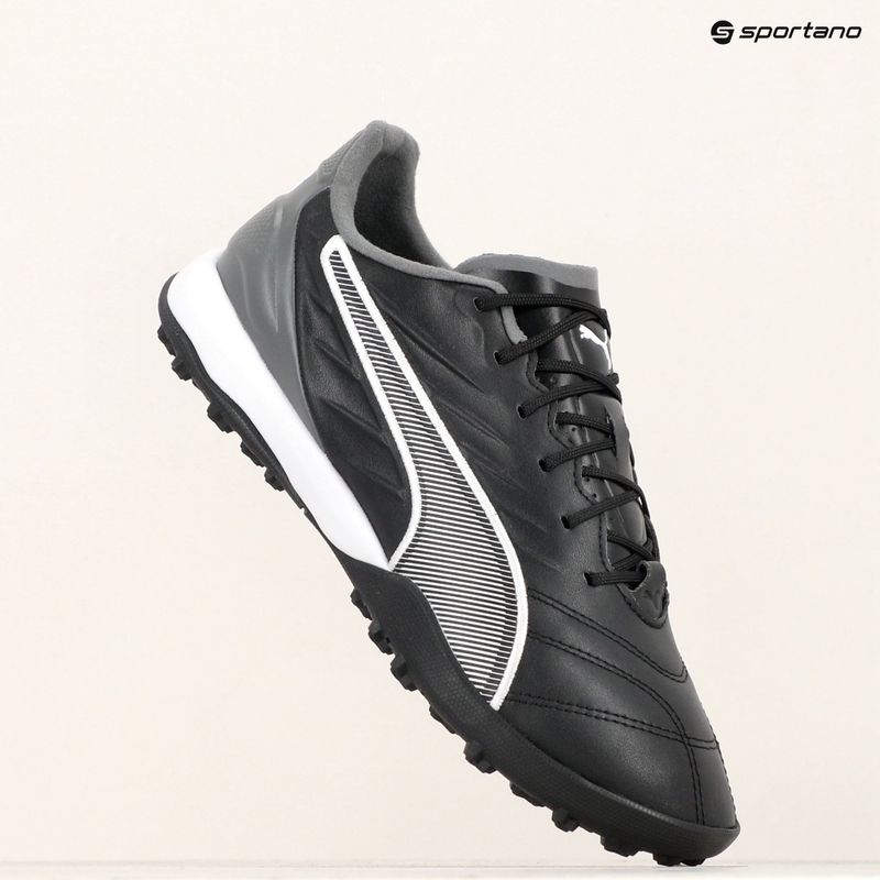 PUMA King Pro TT labdarúgócipő puma fekete/puma fehér/hideg sötétszürke 18