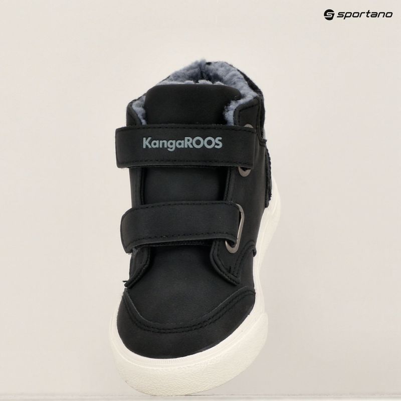KangaROOS KaVu Primo V jet black / acélszürke gyermek cipő 16