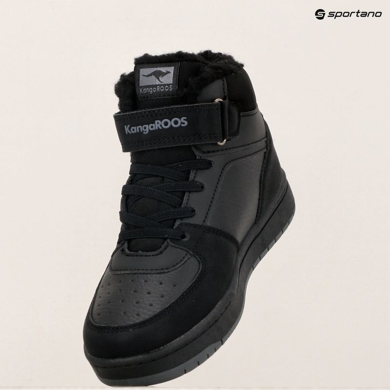 KangaROOS K-CP Bound Mid EV jet black / acélszürke gyermek cipő 16