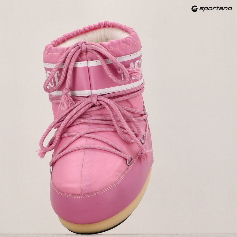 Női Moon Boot Icon Low Nylon rózsaszínű hócsizma 9