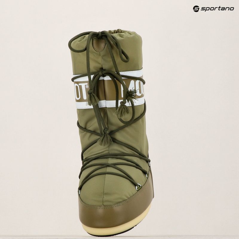 Női Moon Boot Icon Nylon khaki színű hócsizma 12