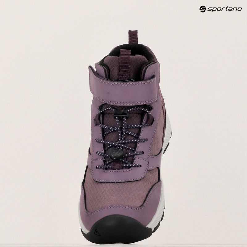 Gyerek túracipő KEEN Skua Mid WP JR black plum/plum perfect 9