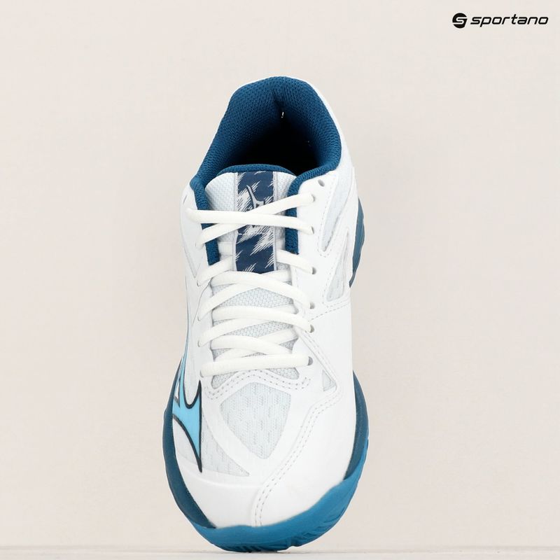 Mizuno Lightning Star Z7 fehér/tengerészkék/ezüst gyermek röplabdacipő 15