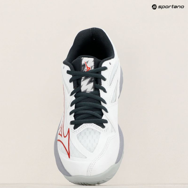 Gyermek röplabda cipő Mizuno Lightning Star Z7 fehér/szalézi/fekete 9