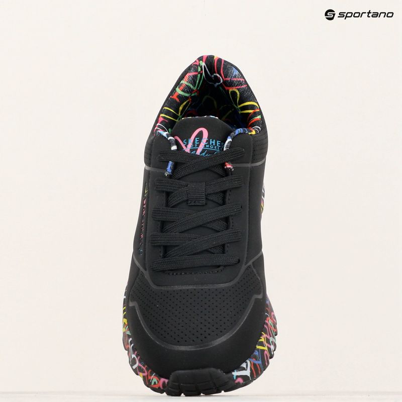 Gyerekcipő SKECHERS Uno Lite Lovely Luv black/multicolor 9