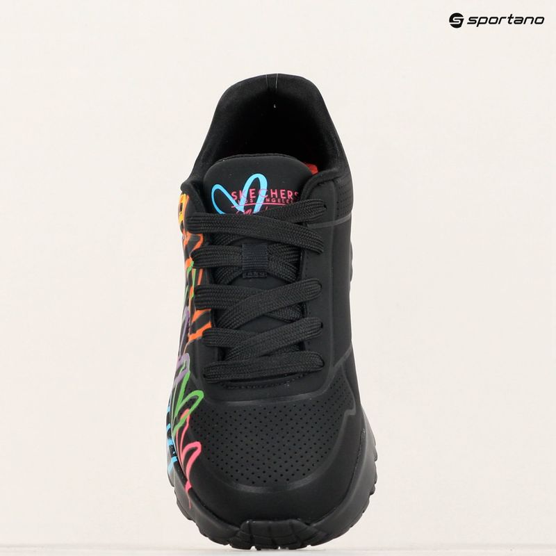 Gyerekcipő SKECHERS JGoldcrown Uno Lite Spread The Love black/multicolor 11