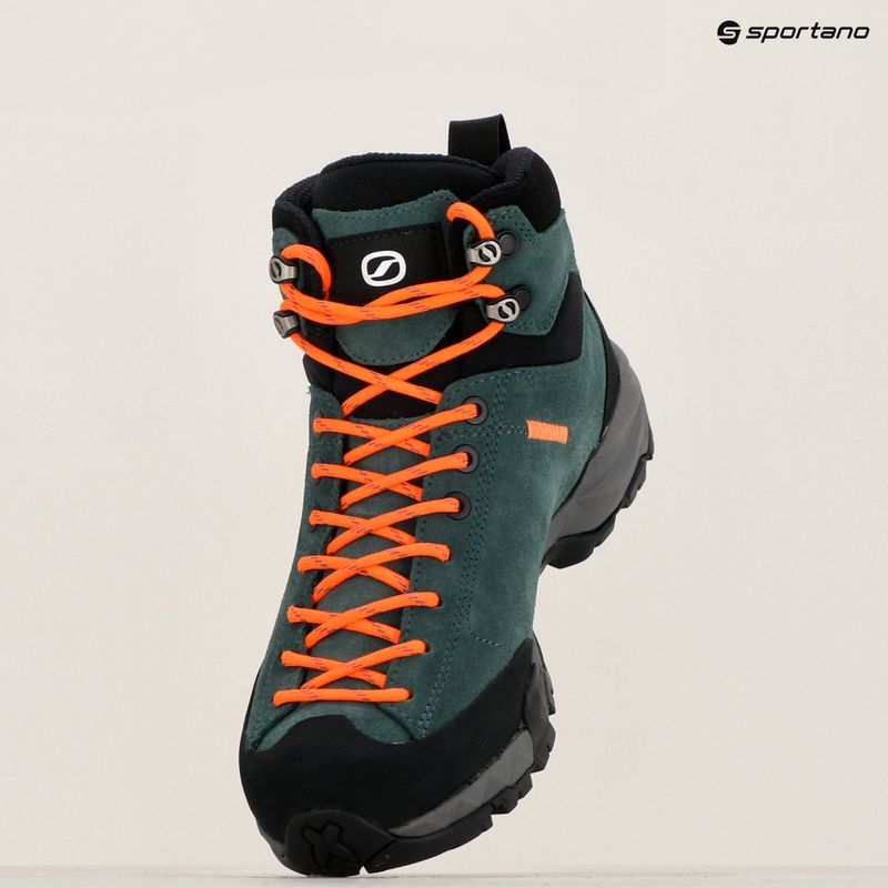 Női trekking cipő SCARPA Mojito Hike GTX botanic green/orange pop 15