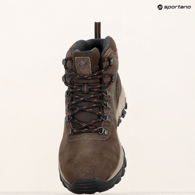 Columbia Newton Ridge Plus II Suede WP cordovan/ spice férfi túrabakancsok 12