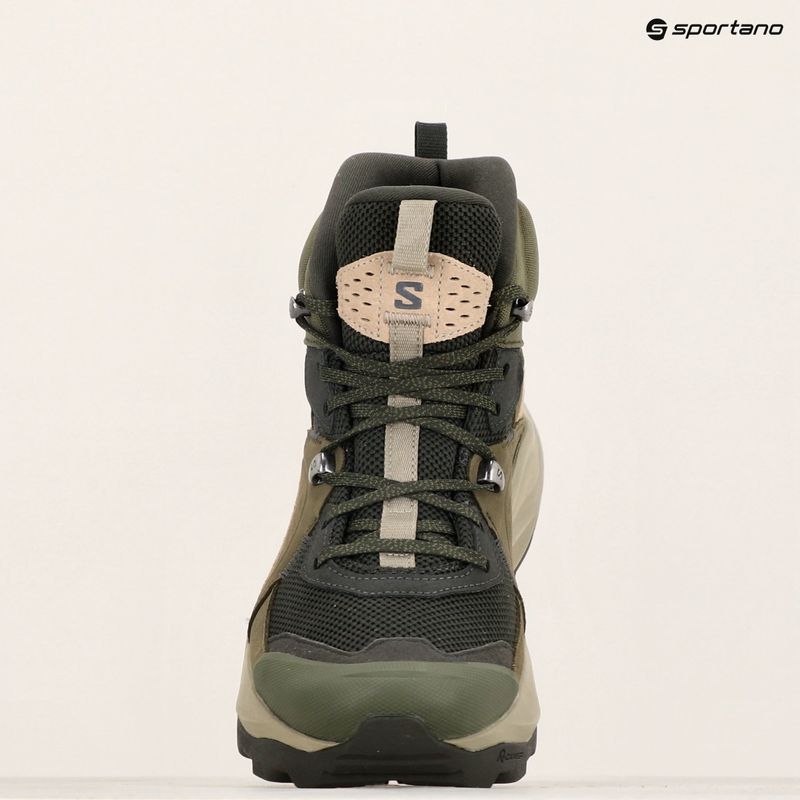 Salomon Elixir Mid GTX férfi túrabakancs tőzeg/vintage khaki/castlerock 9