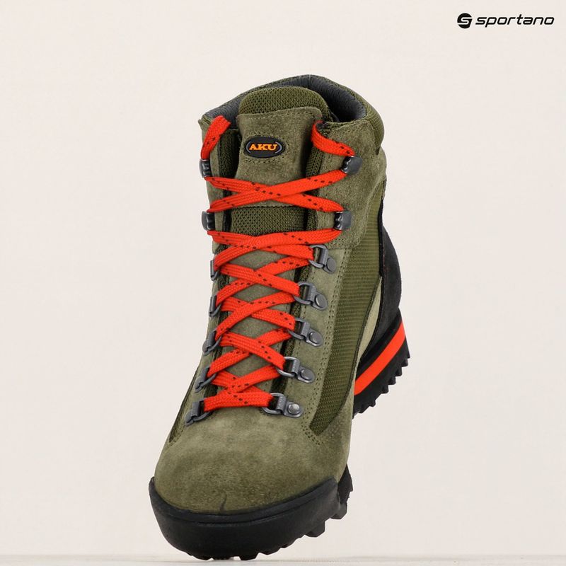 Férfi trekking cipő AKU Slope Micro GTX military green/red 9