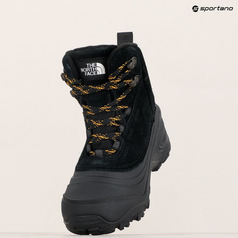 Gyermek túrabakancs The North Face Chilkat V Lace WP fekete/fekete 16