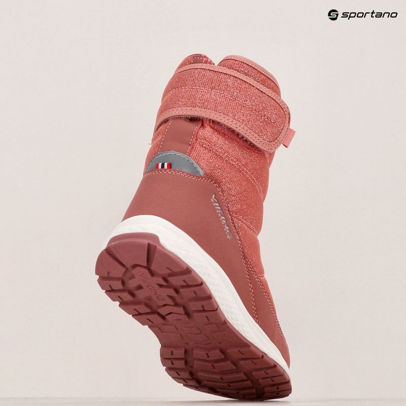 Gyerek hótaposó Viking Footwear Equip Warm Waterproof 1V Pull On pink 10