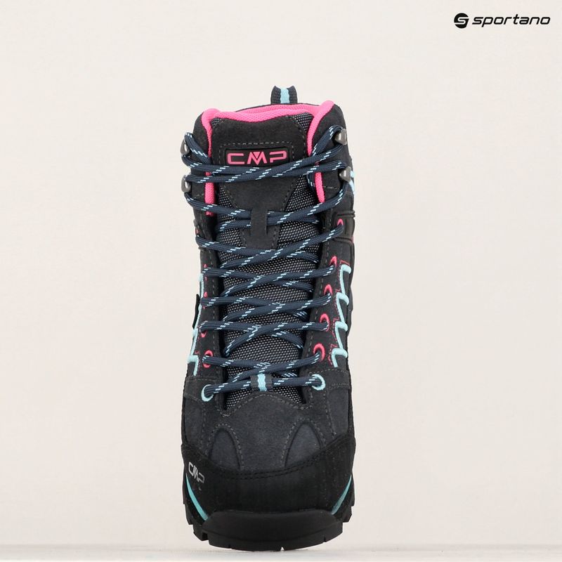 Női trekking cipő CMP Moon Mid WP antracite/acqua 9