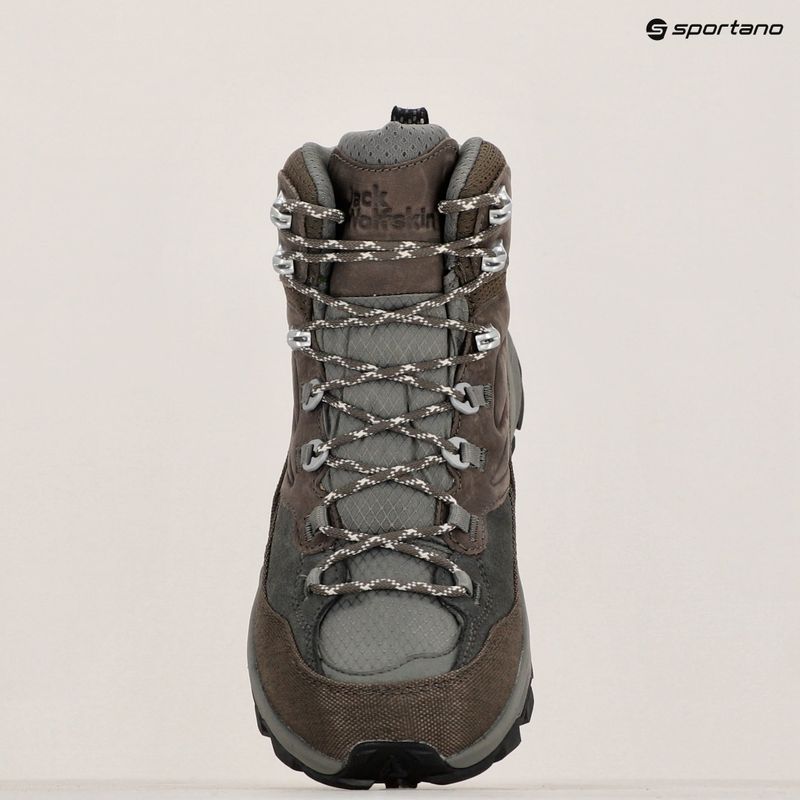 Jack Wolfskin férfi Cyrox Texapore Mid hideg kávé trekking csizma 10