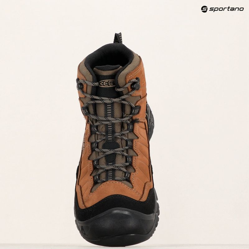 Férfi trekking cipő KEEN Targhee IV Mid Wp wide bison /brindle 13