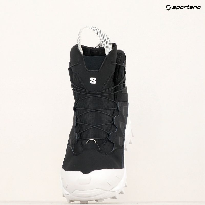 Férfi  trekking cipő Salomon Crossrak Powder WP black/black/white 21