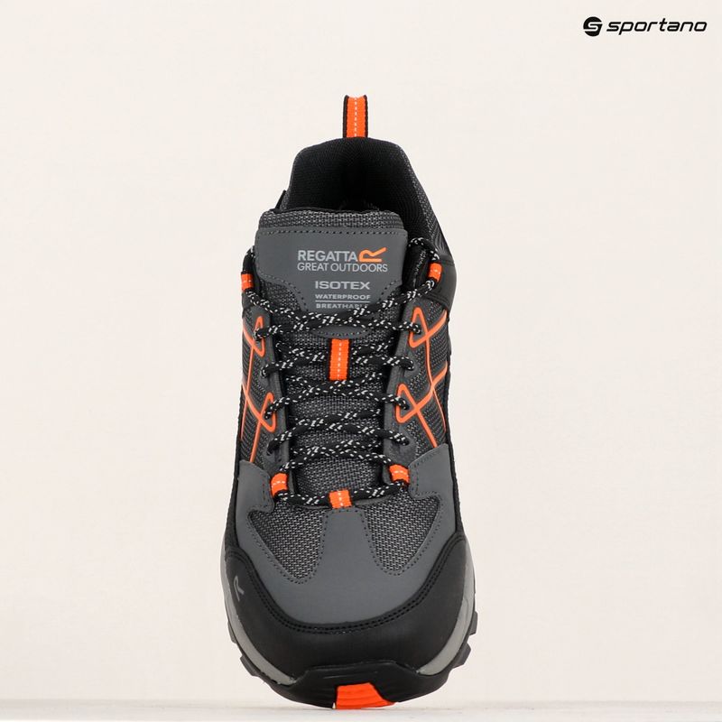 Férfi trekking cipő REGATTA Samaris III Low granite/blaze orange 21