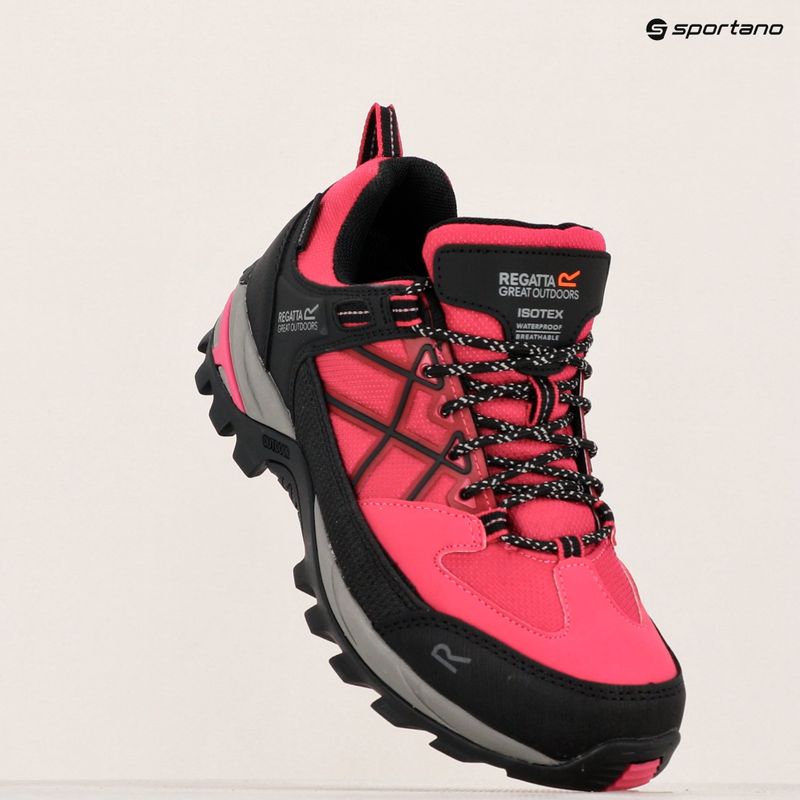 Női trekking cipő REGATTA Samaris III Low pink potion 17
