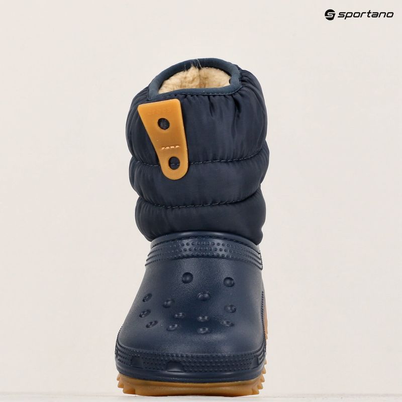 Crocs Classic Neo Puff Boot Kisgyermek hócipő navy/gum 9