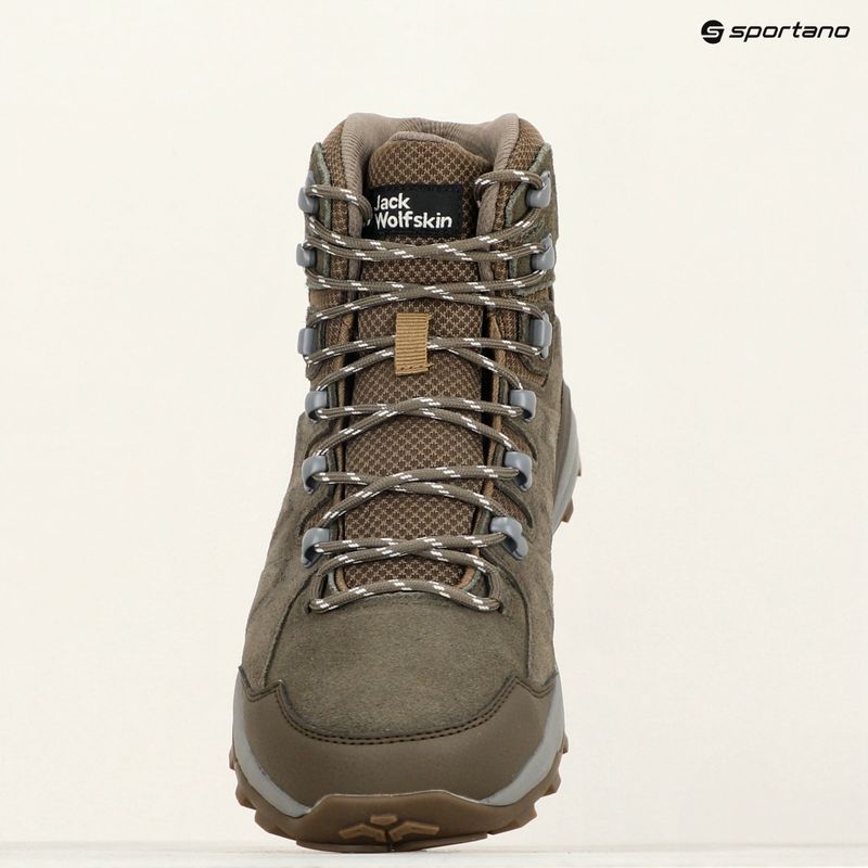 Jack Wolfskin Refugio Texapore Mid hideg kávé férfi túrabakancsok 9