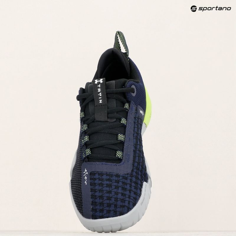 Under Armour férfi edzőcipő TriBase Reign 6 midnight navy/morph zöld/fehér 15