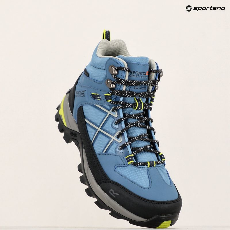 Női trekking cipő REGATTA Samaris III coronet blue/lime punch 18