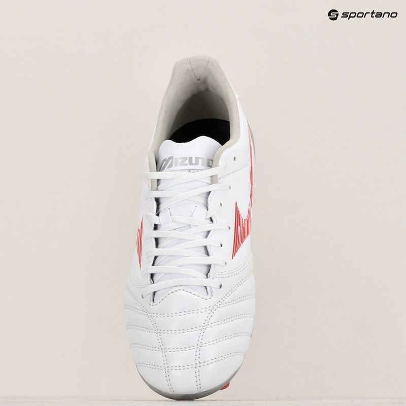 Férfi Mizuno Morelia Neo IV Pro MD labdarúgó cipő fehér/ ragyogó piros/ forró korall 9