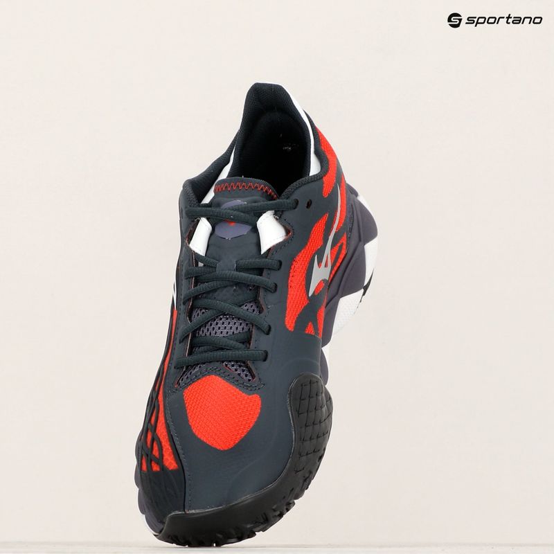 Férfi Mizuno Wave Enforce Tour Padel szürkekő/fehér/salsa padel cipő 11