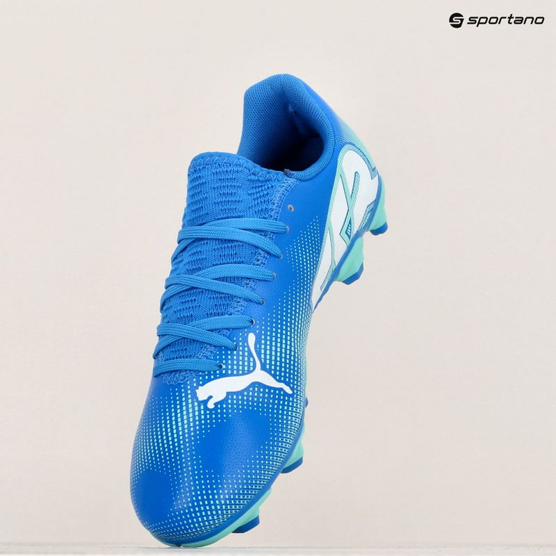 Gyerek focicipő PUMA Future 7 Play FG/AG Jr hyperlink blue/mint/puma white 8