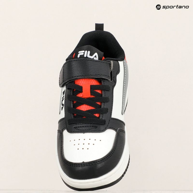 Gyerekcipő FILA Rega Nf Velcro white/black/fila red 16