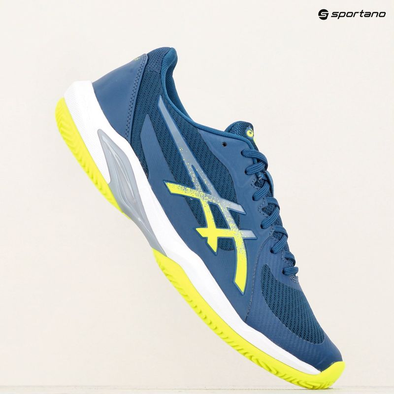 ASICS Solution Swift FF 2 Clay férfi teniszcipő mako kék/biztonsági sárga 16