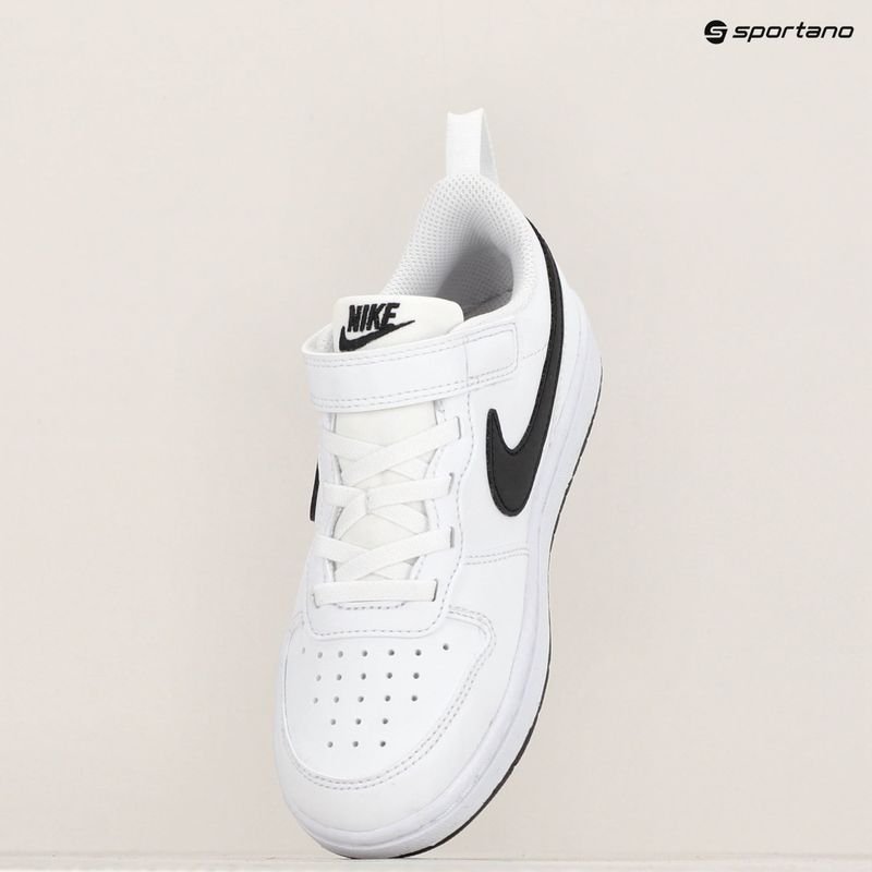 Nike Court Borough Low Recraft fehér/fekete gyermekcipő 8