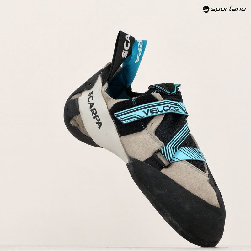 Női mászócipő SCARPA Veloce light gray/maldive 15