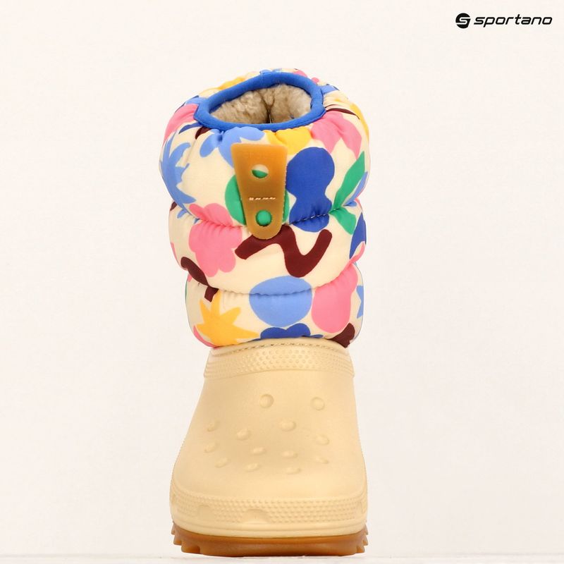 Crocs Classic Neo Puff Geo Shapes Geo Shapes hócipő Kisgyermek shitake/multi 9