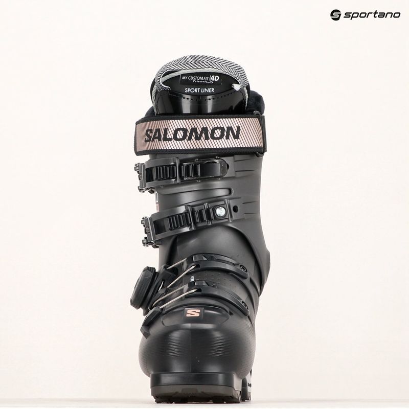Női sícipő Salomon S/Pro Supra Boa 95 W GW black/beluga/pink gold metallic 7