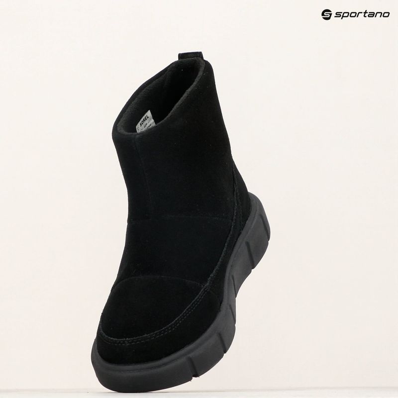 Női Sorel Explorer III Slip-On WP hócsizma fekete/tengeri só 10