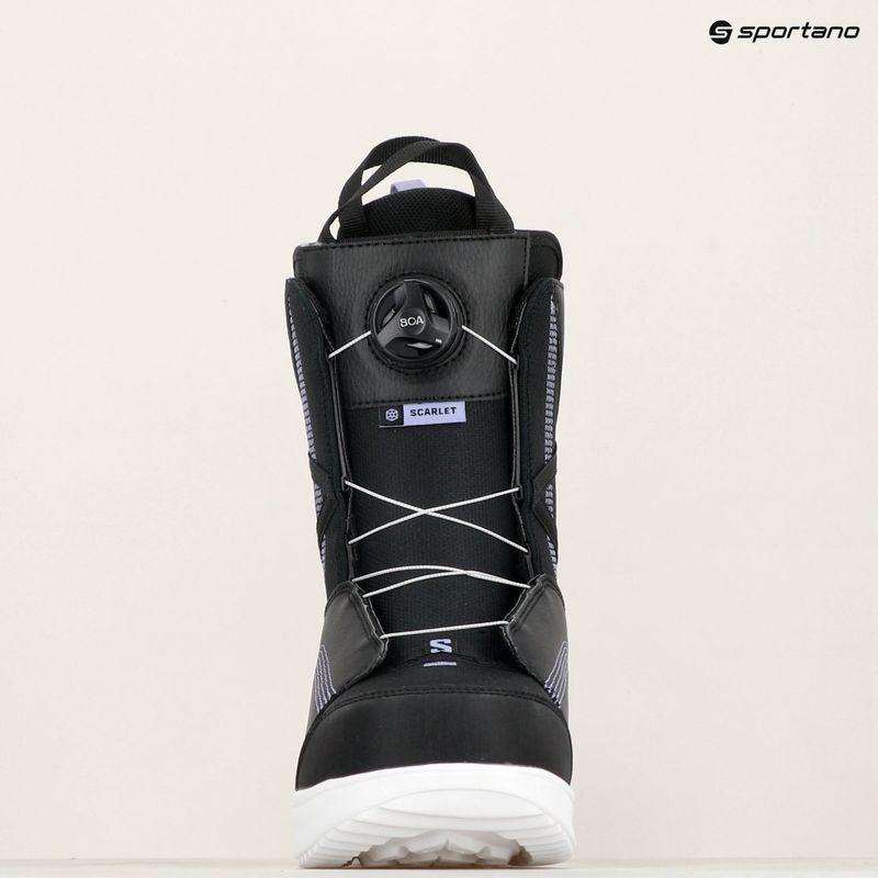 Női snowboardos cipő Salomon Scarlet Boa black/black/persian violet 7