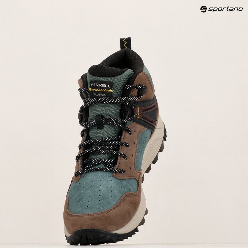 Férfi túracipő Merrell Wildwood Mid Ltr Wp forest 9